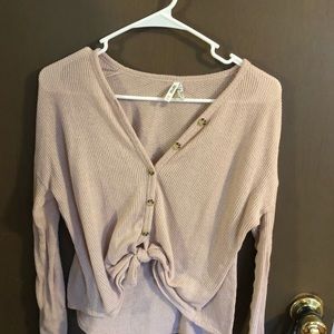 Pink Button Down with Tie